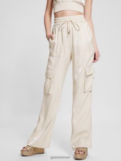 GUESS נשים מכנס מטען אקולוגי שנטל סאטן F8RV2004 לבוש צמנטו מולטי