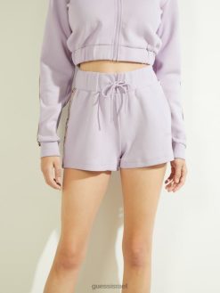 GUESS נשים מכנסי זיעה אקולוגיים בריטני F8RV2284 לבוש עלי כותרת ויסטריה