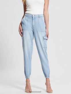 GUESS נשים מכנסי כסיות אקו bowie cargo F8RV284 לבוש שטיפת טולום