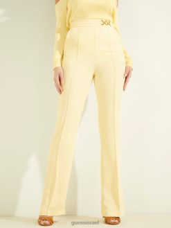 GUESS נשים מכנסי מרים F8RV2358 לבוש משי תירס