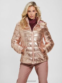 GUESS נשים מעיל פיורנזה F8RV1993 לבוש מולטי מתכתי ורוד