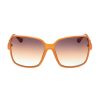 GUESS נשים משקפי שמש מרובעים מרובעים F8RV3719 אבזר כתום ניאון