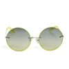 GUESS נשים משקפי שמש עגולים עם עיטור נצנצים של גרייסון F8RV3765 אבזר צהוב