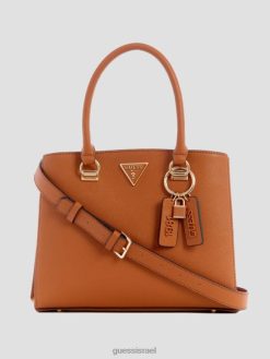 GUESS נשים נואל חברה ילקוט F8RV2841 תיקים קוניאק בהיר