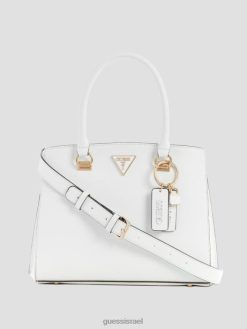 GUESS נשים נואל חברה ילקוט F8RV2855 תיקים מולטי לבן