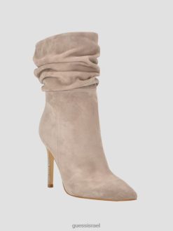 GUESS נשים נעלי זמש אחוריות F8RV3513 הַנעָלָה אָפוֹר חוּם