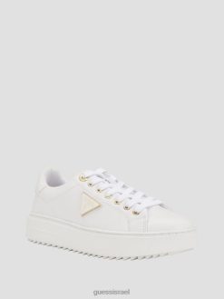 GUESS נשים נעלי ספורט נמוכות של denesa F8RV3347 הַנעָלָה לבן