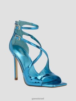 GUESS נשים נעלי עקב סטילטו עם רצועות של sella F8RV3391 הַנעָלָה ירוק בינוני
