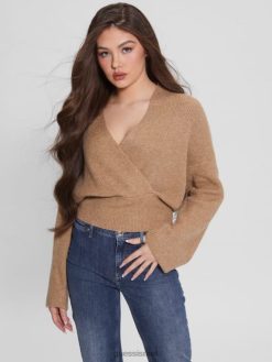 GUESS נשים סוודר אקו נורה F8RV1695 לבוש סערת מדבר רב