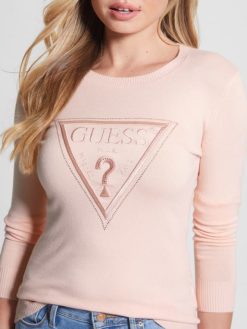 GUESS נשים סוודר eco eloise F8RV1667 לבוש רוח סומק