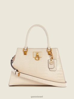 GUESS נשים סטפי קרוק חברה ילקוט F8RV3304 תיקים לבן