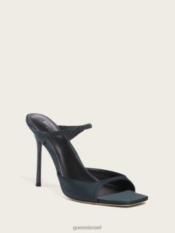 GUESS נשים סנדל סאטן בריאל F8RV3439 הַנעָלָה ירוק