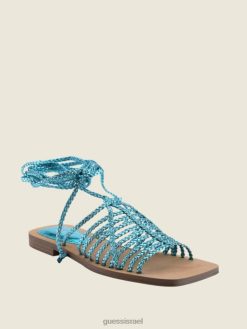 GUESS נשים סנדלי שרוכים עם רצועות rayana F8RV3498 הַנעָלָה ירוק בינוני 310