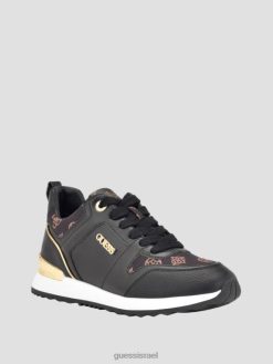 GUESS נשים סניקרס לוגו של kadlin F8RV3339 הַנעָלָה שָׁחוֹר