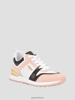 GUESS נשים סניקרס לוגו של kadlin F8RV3346 הַנעָלָה ורוד בינוני