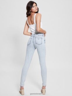 GUESS נשים סקיני ג'ינס אקולוגי 1981 F8RV8 לבוש אגם הלב