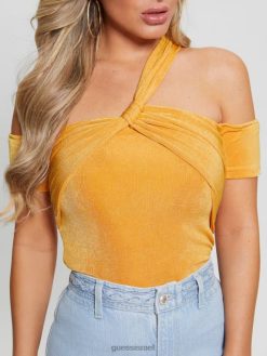 GUESS נשים עליונית רצועה מעוותת של מלורי F8RV1261 לבוש אבן שמש