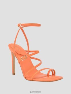 GUESS נשים עקבי סטילטו עם רצועות מוברגות F8RV3423 הַנעָלָה תפוז