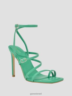GUESS נשים עקבי סטילטו עם רצועות מוברגות F8RV3433 הַנעָלָה ירוק בהיר