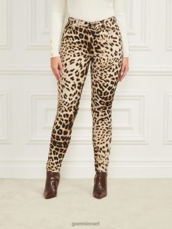 GUESS נשים עשן ומראות מכנס סטילטו 99 F8RV2361 לבוש redux מאויית