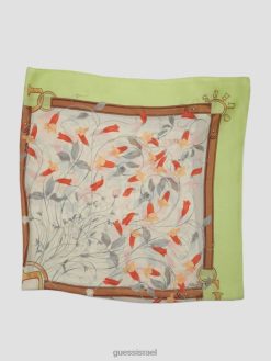 GUESS נשים צעיף משי אורורה F8RV3788 אבזר צבע חוט אפור