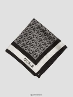 GUESS נשים צעיף משי קוביית g F8RV3780 אבזר לִפְרוֹחַ
