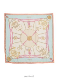 GUESS נשים צעיף שקוף של קמיל F8RV3796 אבזר אלמוג