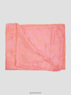 GUESS נשים צעיף silvana quattro g F8RV3789 אבזר כביסה כחולה / ללא חת