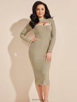 GUESS נשים שמלת סוודר פואטית F8RV674 לבוש רחוב לונדון