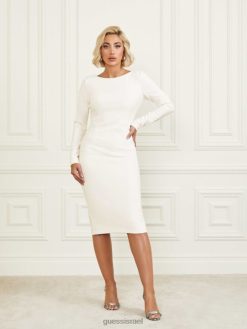 GUESS נשים שמלת עיפרון מימי F8RV542 לבוש חוף חולי