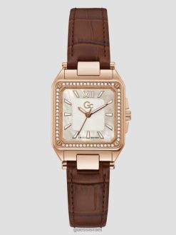 GUESS נשים שעון אנלוגי מעור gc petite F8RV3626 אבזר חום