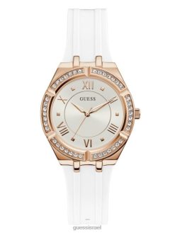 GUESS נשים שעון אנלוגי F8RV3597 אבזר מולטי לבן
