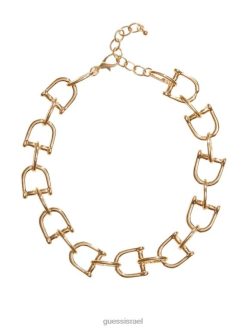 GUESS נשים שרשרת הצהרת פסלים F8RV3943 אבזר כסף/זהב