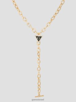 GUESS נשים שרשרת g משולש y F8RV3827 אבזר בגוון זהב ושחור