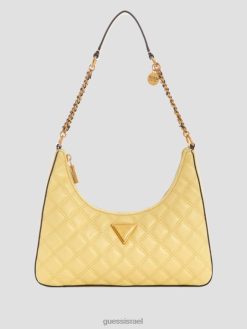 GUESS נשים תיק כתף עם רוכסן עליון F8RV3057 תיקים צהוב