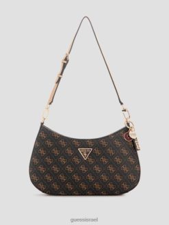 GUESS נשים תיק כתף noelle quattro g F8RV3061 תיקים מולטי חום