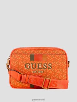 GUESS נשים תיק מצלמה של ויקי F8RV2949 תיקים לוגו כתום