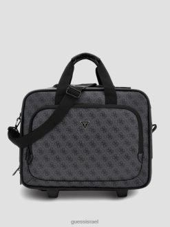 GUESS נשים תיק נסיעות vezzola pilot trolley F8RV3171 תיקים רב פחם
