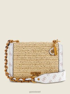 GUESS נשים תיק קרוסבודי של אבי F8RV2988 תיקים שטיפה בלו/חדשה