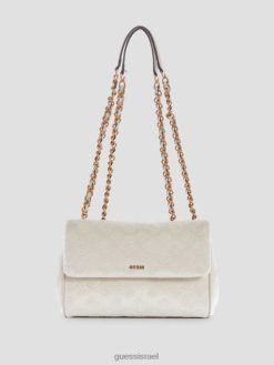 GUESS נשים inia velvet crossbody להמרה F8RV2877 תיקים לבן