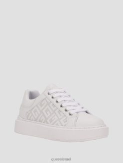 GUESS נשים ivee נעלי ספורט נמוכות מחוררות g F8RV3375 הַנעָלָה מה פרחוני