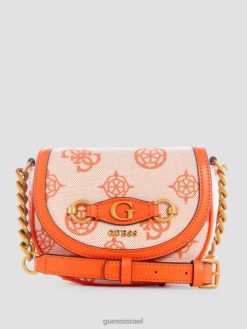 GUESS נשים izzy logo mini crossbody F8RV3253 תיקים כתום/כתום בהיר