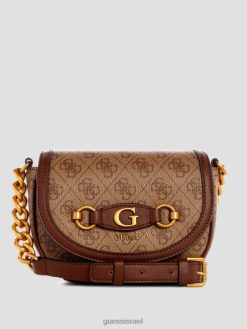 GUESS נשים izzy quattro g mini crossbody F8RV2948 תיקים וינטג' קל