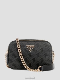 GUESS נשים noelle quatto g מצלמה Crossbody F8RV2785 תיקים שטיפת עננים