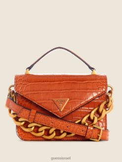 GUESS נשים Retour מיני ידית עליונה Crossbody F8RV2959 תיקים סיירה