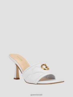 GUESS נשים yana g לוגו פרדות עם עקבים F8RV3395 הַנעָלָה מה פרחוני